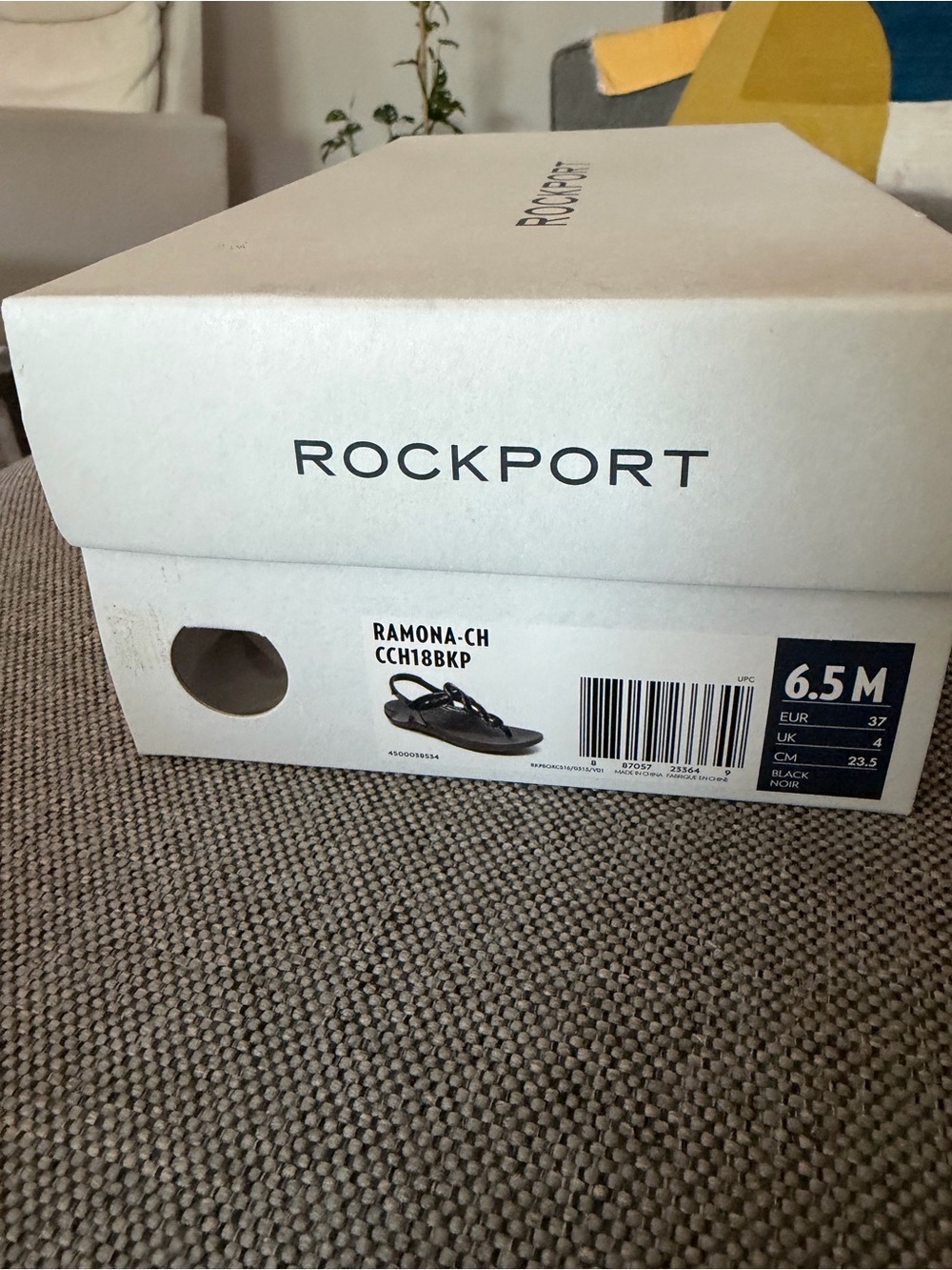 Rockport Black womans Ramona Flip Sandals